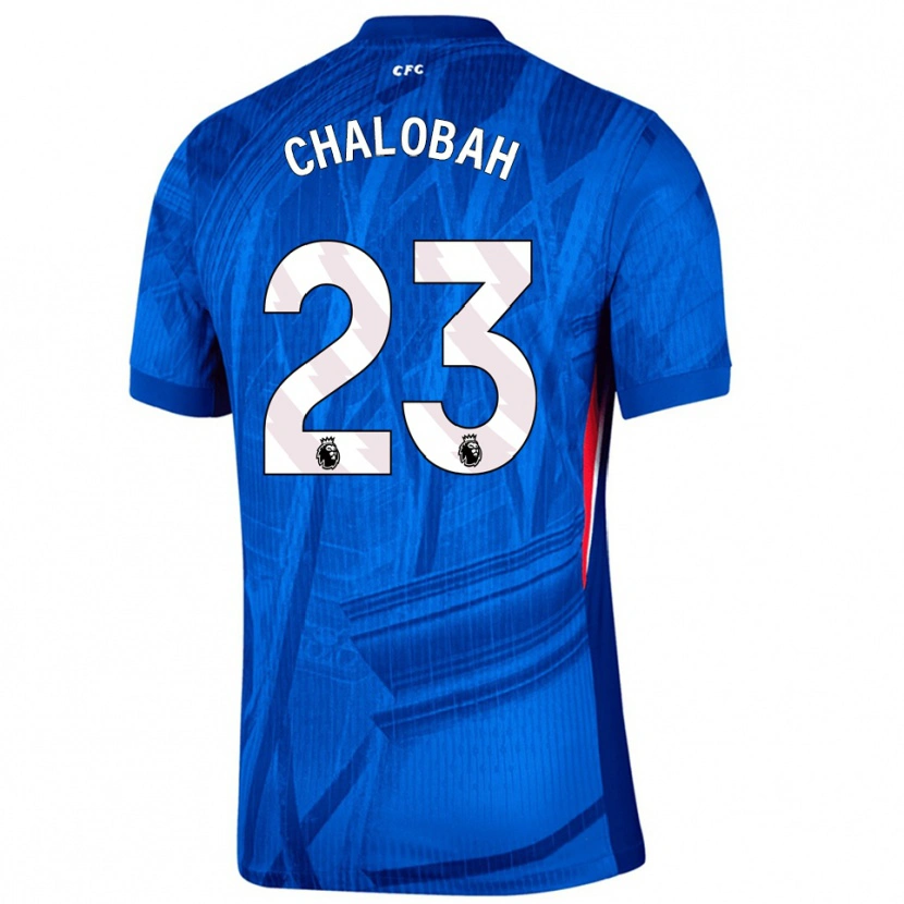 Danxen Niño Camiseta Trevoh Chalobah #23 Azul Blanco 1ª Equipación 2025/26 La Camisa