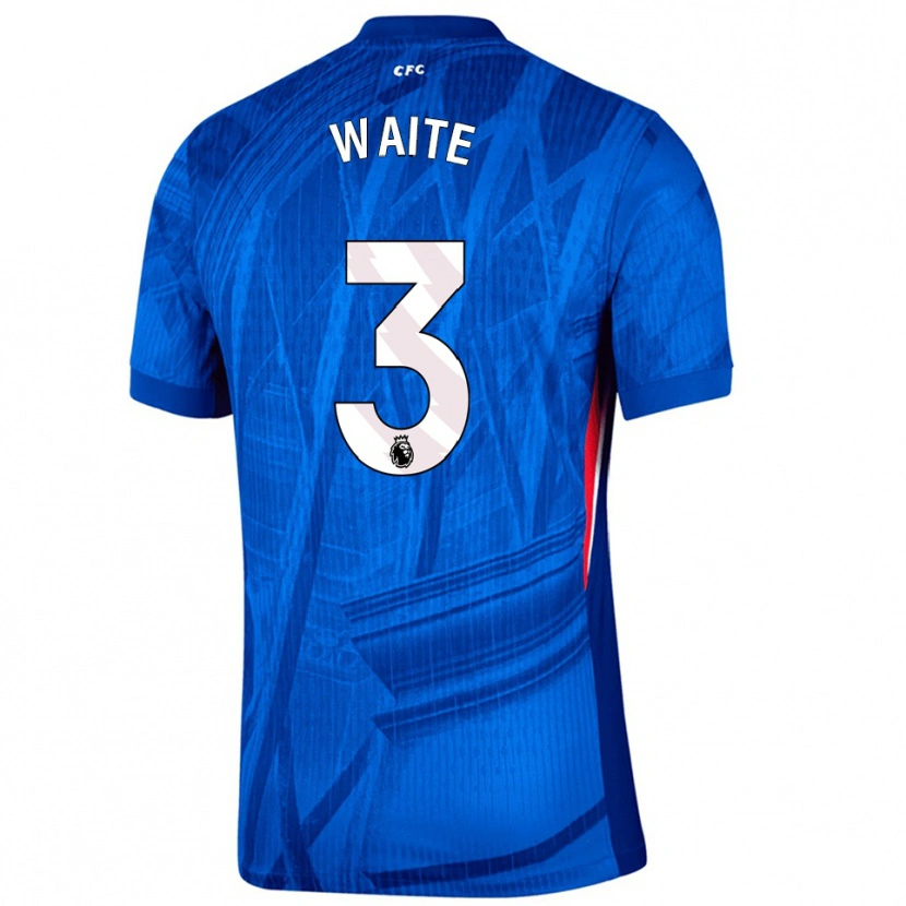Danxen Niño Camiseta Dante Waite #3 Azul Blanco 1ª Equipación 2025/26 La Camisa