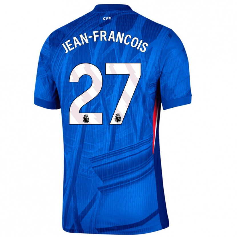 Danxen Niño Camiseta Oriane Jean-Francois #27 Azul Blanco 1ª Equipación 2025/26 La Camisa