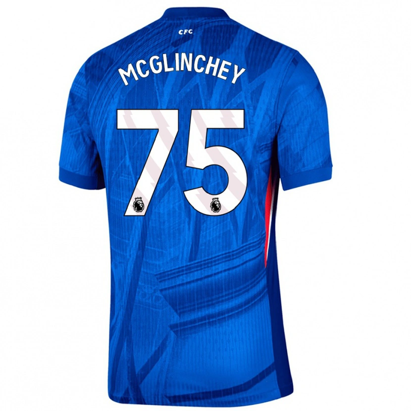 Danxen Niño Camiseta Harry Mcglinchey #75 Azul Blanco 1ª Equipación 2025/26 La Camisa