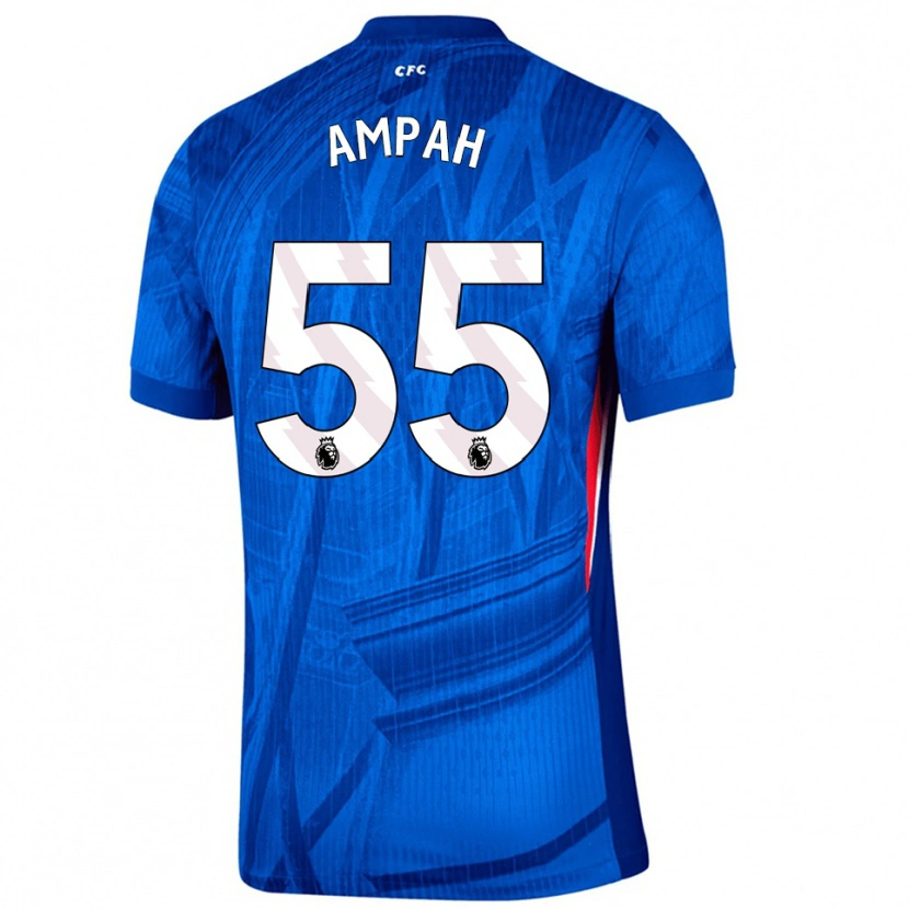 Danxen Niño Camiseta Ato Ampah #55 Azul Blanco 1ª Equipación 2025/26 La Camisa