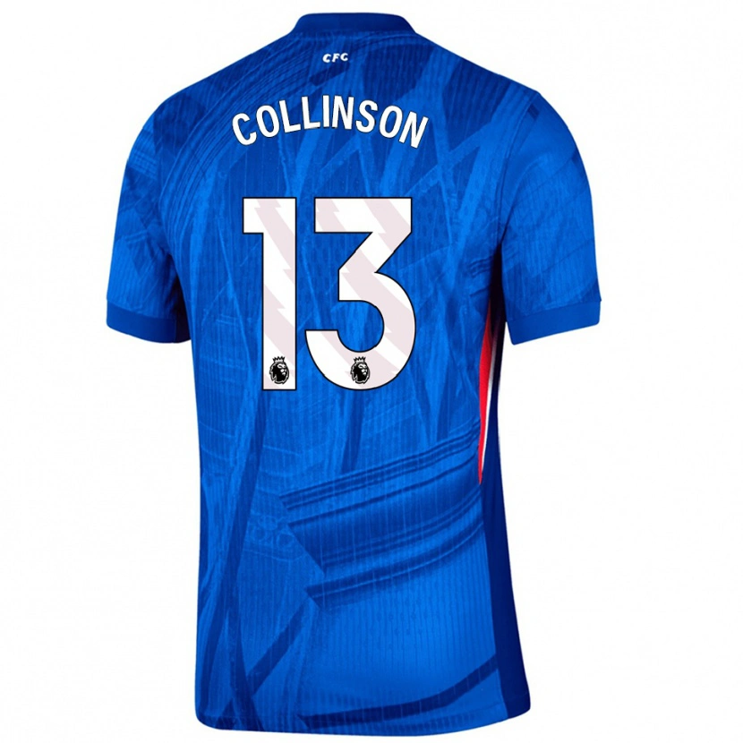 Danxen Niño Camiseta Isaac Collinson #13 Azul Blanco 1ª Equipación 2025/26 La Camisa