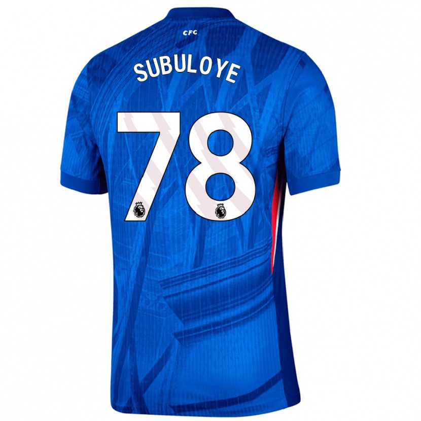 Danxen Niño Camiseta Olutayo Subuloye #78 Azul Blanco 1ª Equipación 2025/26 La Camisa