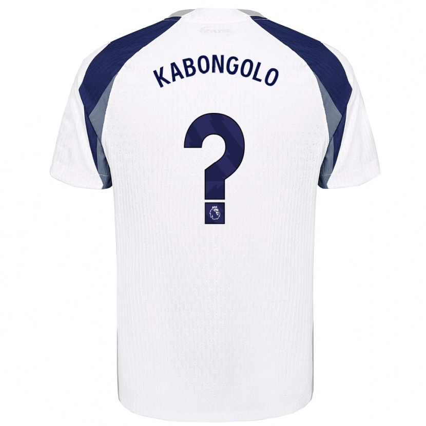 Danxen Niño Camiseta Melvyn Kabongolo #0 Blanco Marino 1ª Equipación 2025/26 La Camisa