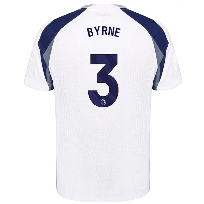 Danxen Niño Camiseta Harry Byrne #3 Blanco Marino 1ª Equipación 2025/26 La Camisa