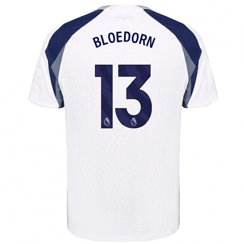 Danxen Niño Camiseta Carey Bloedorn #13 Blanco Marino 1ª Equipación 2025/26 La Camisa