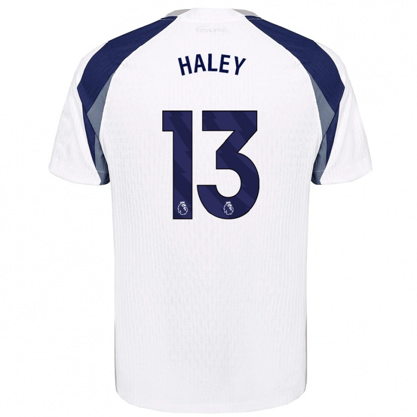 Danxen Niño Camiseta Micah Haley #13 Blanco Marino 1ª Equipación 2025/26 La Camisa