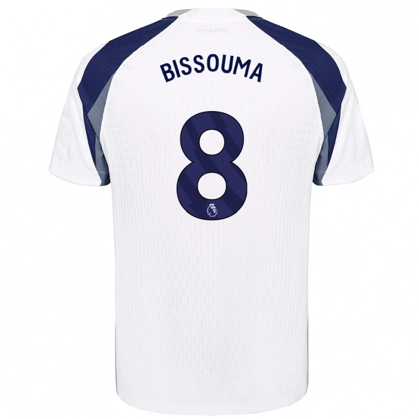 Danxen Niño Camiseta Yves Bissouma #8 Blanco Marino 1ª Equipación 2025/26 La Camisa