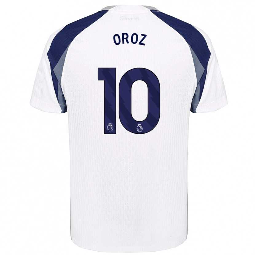 Danxen Niño Camiseta Maite Oroz #10 Blanco Marino 1ª Equipación 2025/26 La Camisa