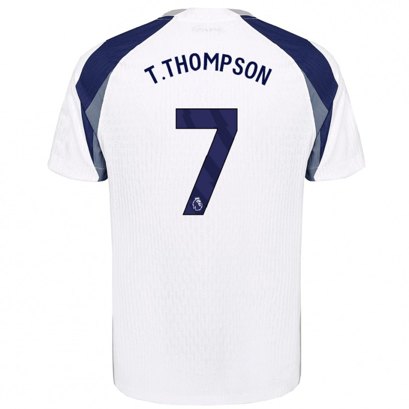 Danxen Niño Camiseta Tynan Thompson #7 Blanco Marino 1ª Equipación 2025/26 La Camisa
