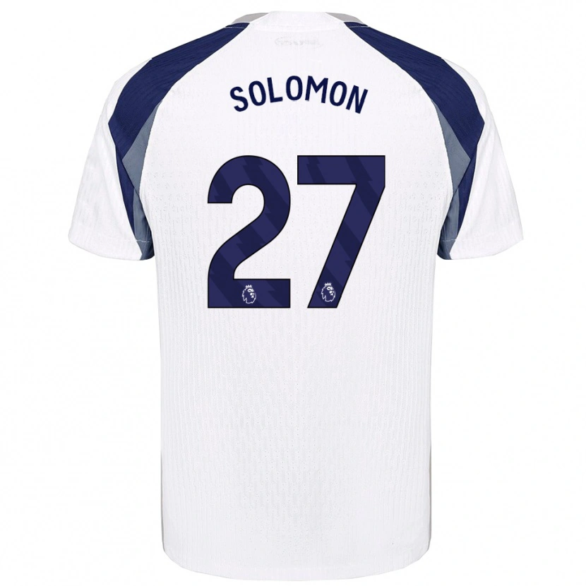 Danxen Niño Camiseta Manor Solomon #27 Blanco Marino 1ª Equipación 2025/26 La Camisa