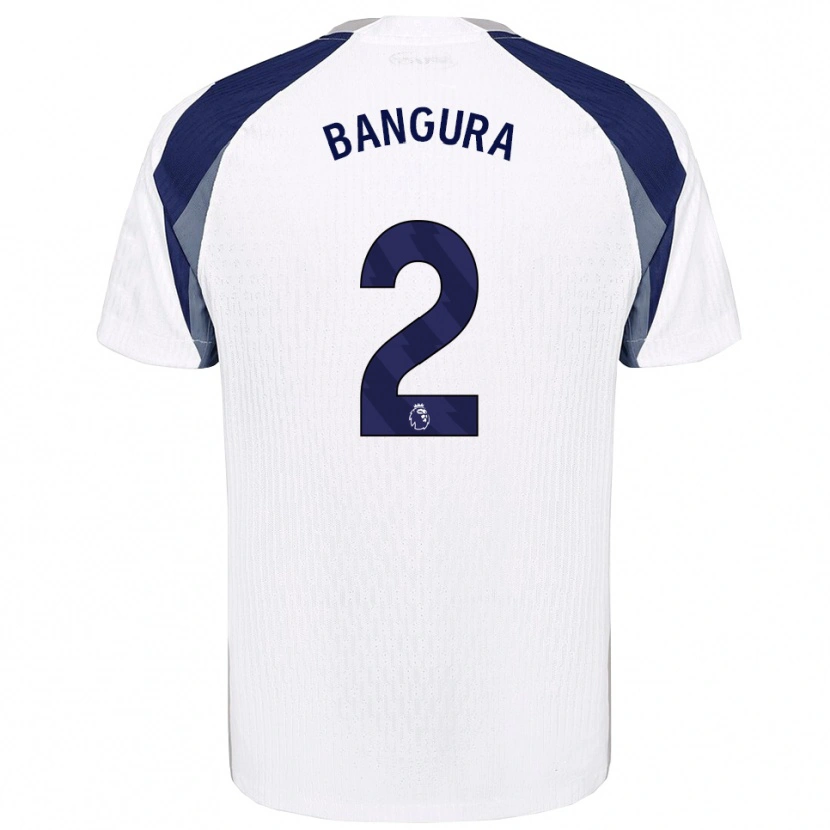 Danxen Niño Camiseta Samal Bangura #2 Blanco Marino 1ª Equipación 2025/26 La Camisa