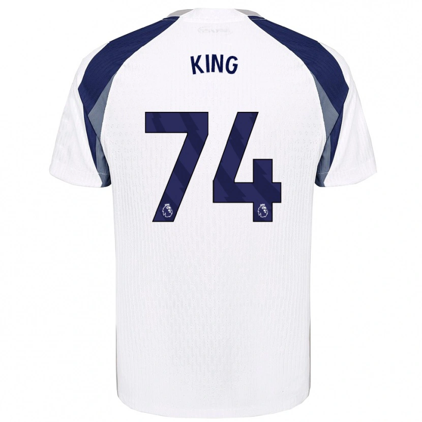 Danxen Niño Camiseta Maeson King #74 Blanco Marino 1ª Equipación 2025/26 La Camisa