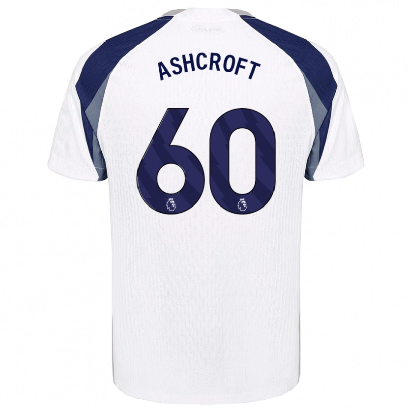 Danxen Niño Camiseta Tyrell Ashcroft #60 Blanco Marino 1ª Equipación 2025/26 La Camisa