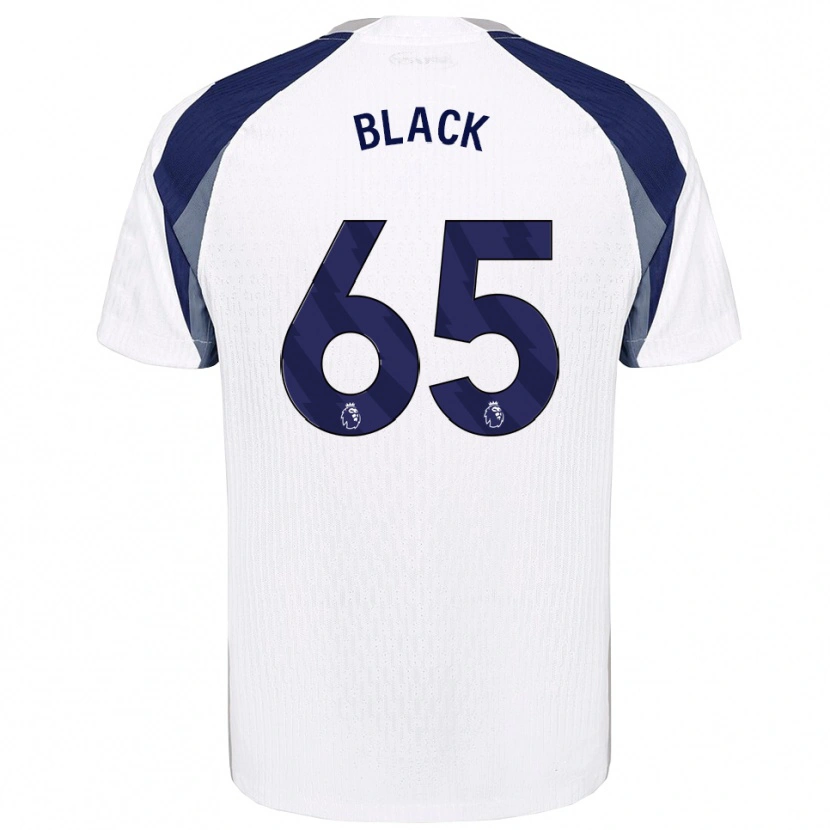 Danxen Niño Camiseta Leo Black #65 Blanco Marino 1ª Equipación 2025/26 La Camisa