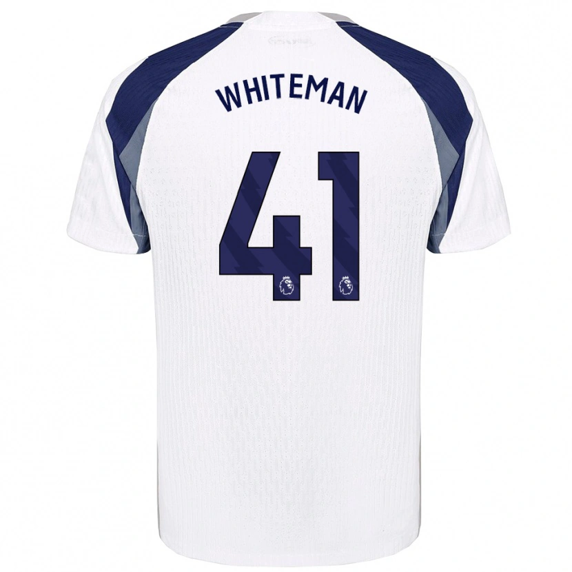 Danxen Niño Camiseta Alfie Whiteman #41 Blanco Marino 1ª Equipación 2025/26 La Camisa