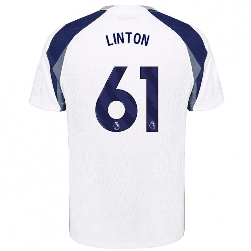 Danxen Niño Camiseta Jahziah Linton #61 Blanco Marino 1ª Equipación 2025/26 La Camisa