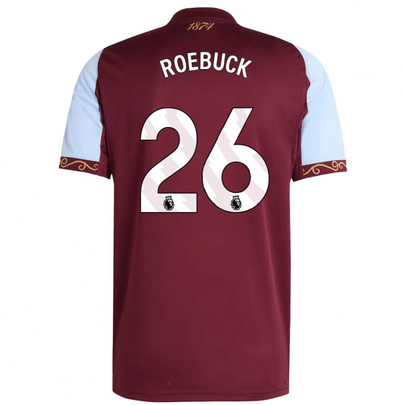 Danxen Niño Camiseta Ellie Roebuck #26 Borgoña Celeste 1ª Equipación 2025/26 La Camisa