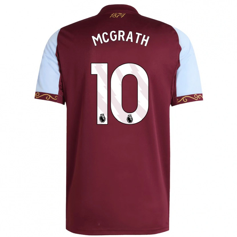 Danxen Niño Camiseta Jack Mcgrath #10 Borgoña Celeste 1ª Equipación 2025/26 La Camisa