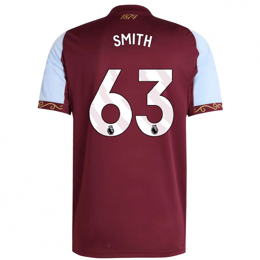 Danxen Niño Camiseta Kerr Smith #63 Borgoña Celeste 1ª Equipación 2025/26 La Camisa