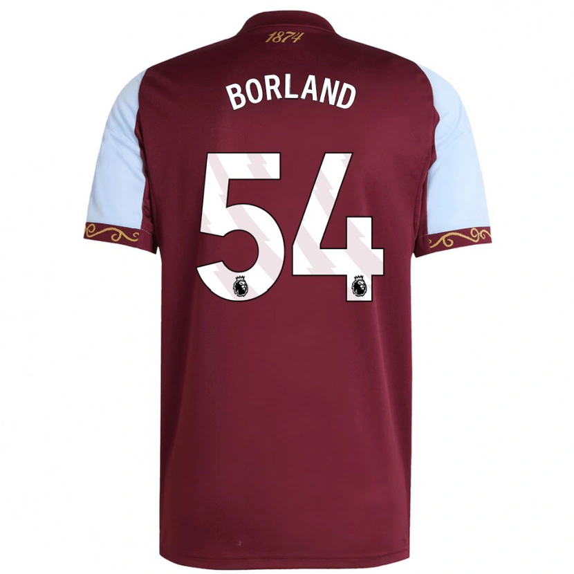 Danxen Niño Camiseta Aidan Borland #54 Borgoña Celeste 1ª Equipación 2025/26 La Camisa