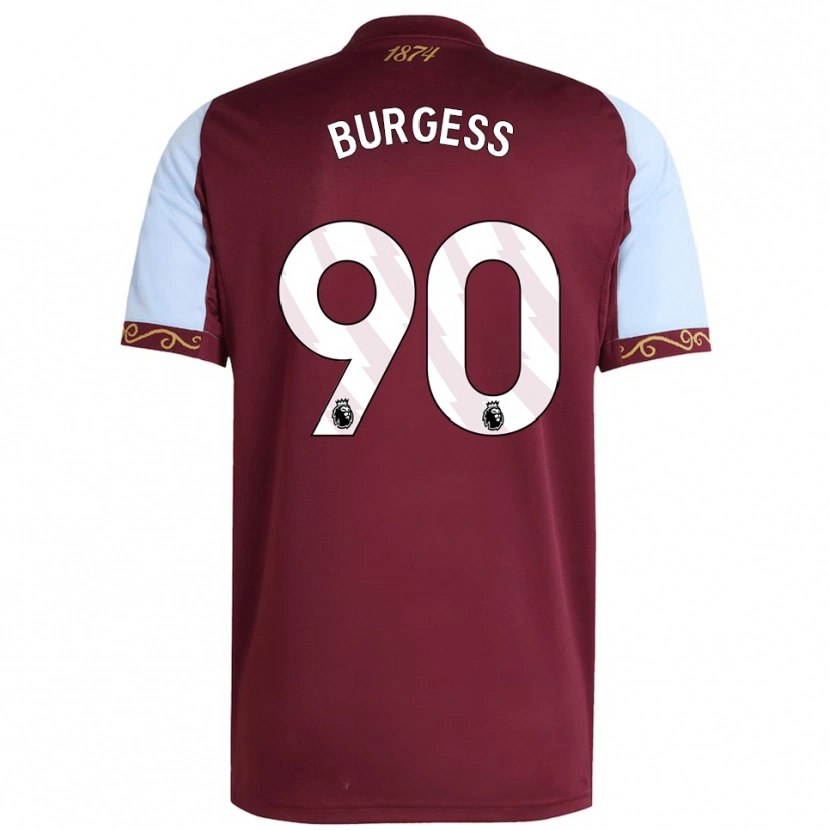 Danxen Niño Camiseta Woody Burgess #90 Borgoña Celeste 1ª Equipación 2025/26 La Camisa