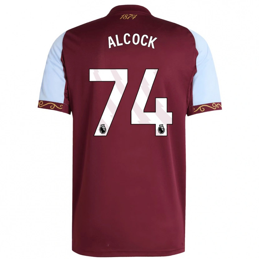 Danxen Niño Camiseta Todd Alcock #74 Borgoña Celeste 1ª Equipación 2025/26 La Camisa