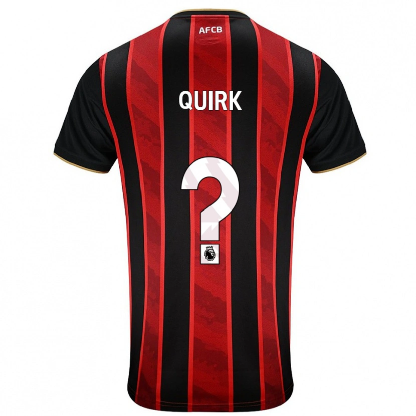 Danxen Niño Camiseta Sophie Quirk #0 Rojo Negro 1ª Equipación 2025/26 La Camisa