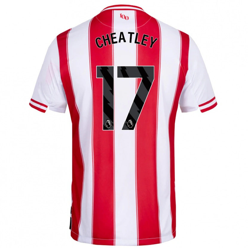 Danxen Niño Camiseta Ashley Cheatley #17 Rojo Blanco 1ª Equipación 2025/26 La Camisa