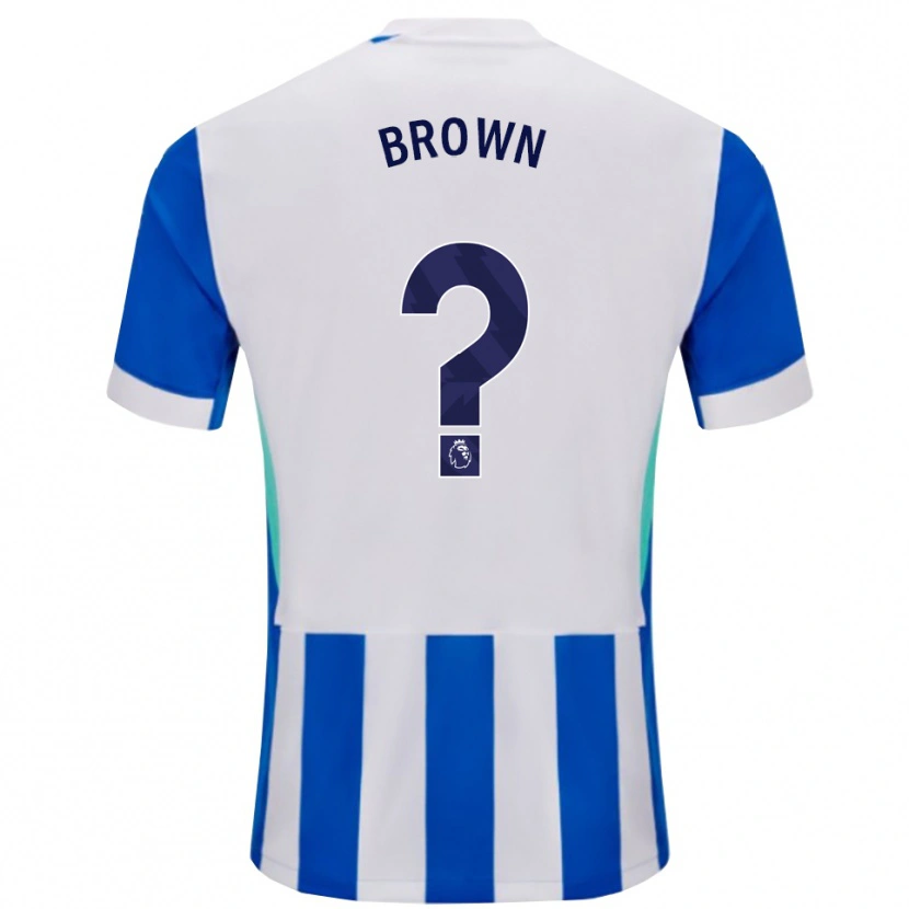 Danxen Niño Camiseta Harrison Brown #0 Azul Blanco 1ª Equipación 2025/26 La Camisa