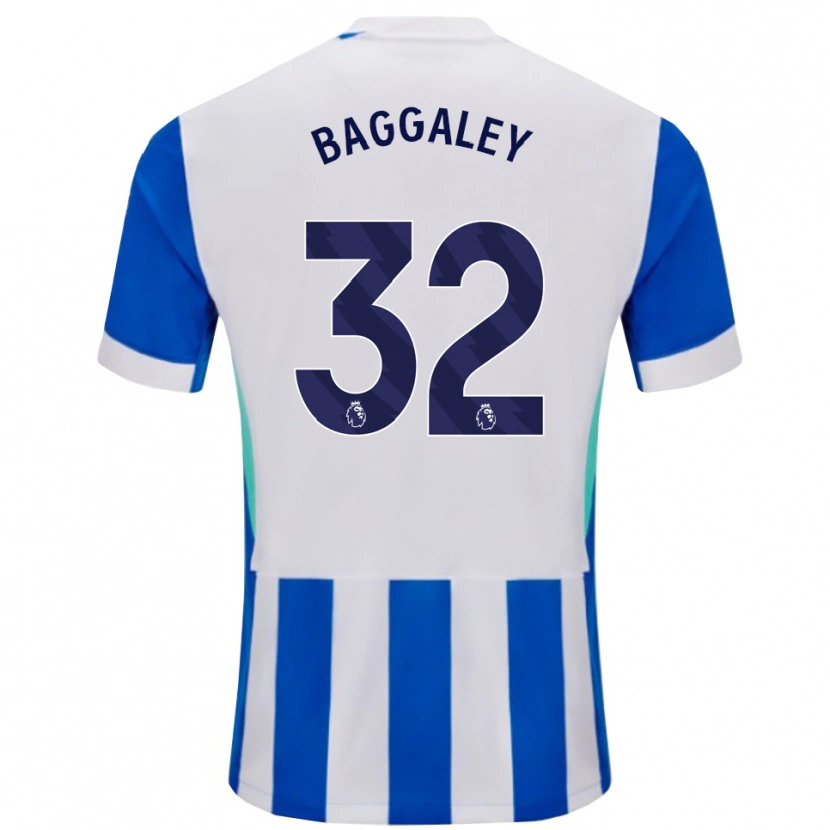Danxen Niño Camiseta Sophie Baggaley #32 Azul Blanco 1ª Equipación 2025/26 La Camisa