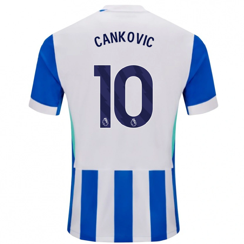 Danxen Niño Camiseta Jelena Čanković #10 Azul Blanco 1ª Equipación 2025/26 La Camisa