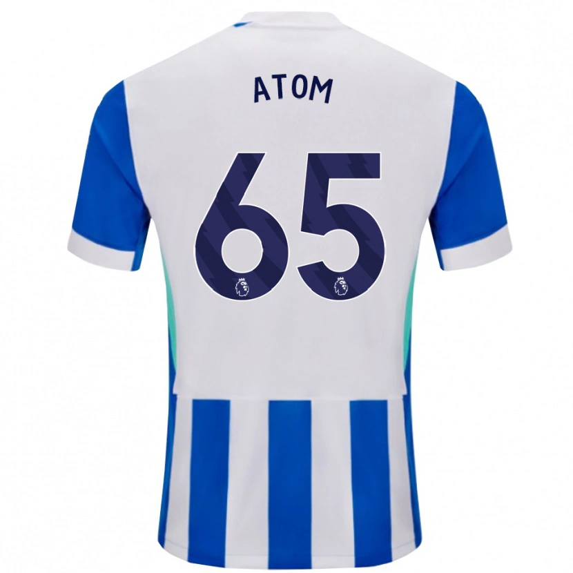 Danxen Niño Camiseta Noel Atom #65 Azul Blanco 1ª Equipación 2025/26 La Camisa