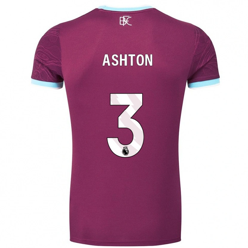 Danxen Niño Camiseta Joe Ashton #3 Borgoña Celeste 1ª Equipación 2025/26 La Camisa