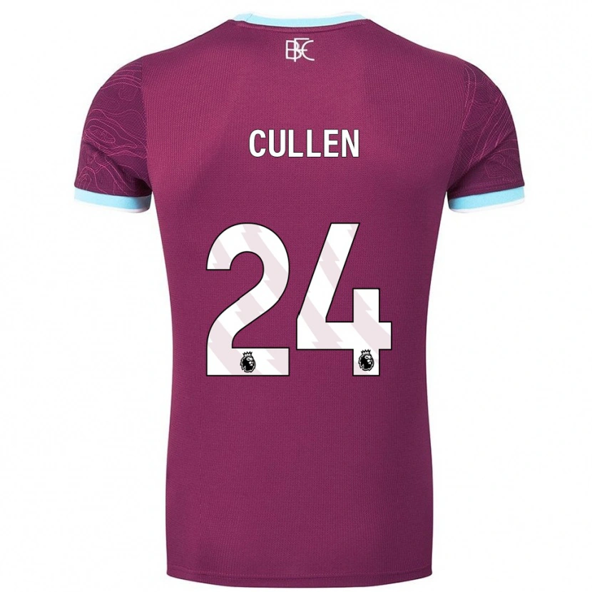 Danxen Niño Camiseta Josh Cullen #24 Borgoña Celeste 1ª Equipación 2025/26 La Camisa