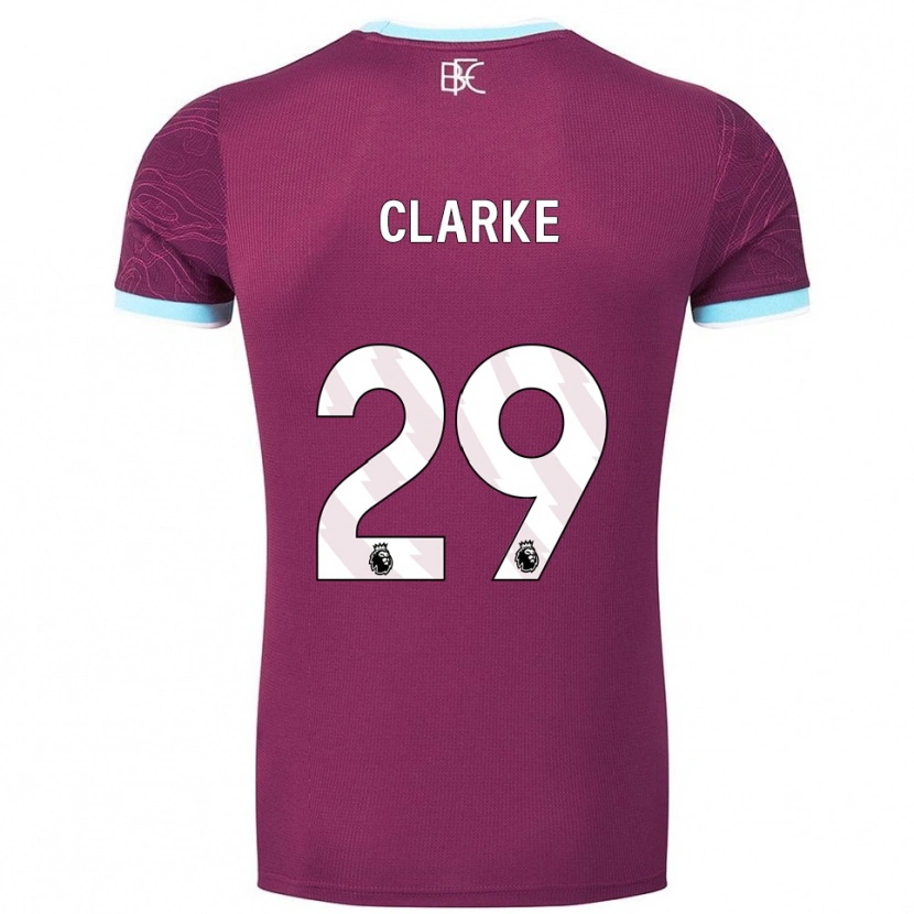 Danxen Niño Camiseta Abby Clarke #29 Borgoña Celeste 1ª Equipación 2025/26 La Camisa