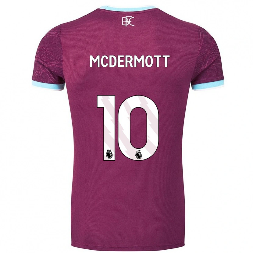 Danxen Niño Camiseta Tommy Mcdermott #10 Borgoña Celeste 1ª Equipación 2025/26 La Camisa