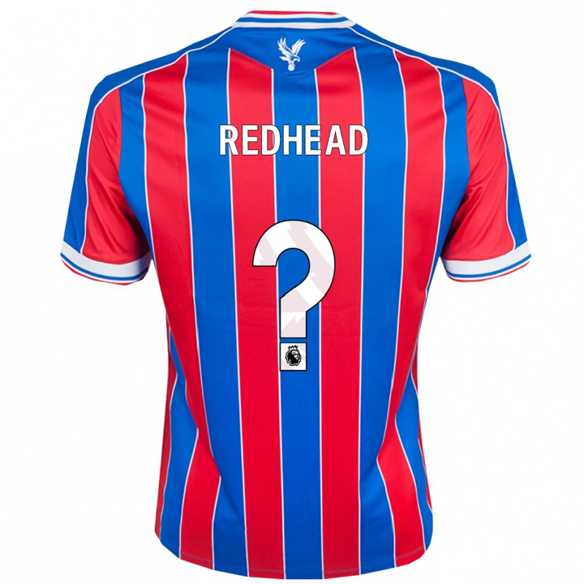 Danxen Niño Camiseta Caleb Redhead #0 Azul Rojo Blanco 1ª Equipación 2025/26 La Camisa