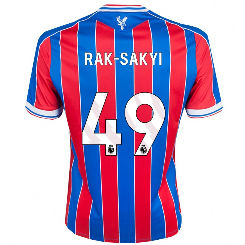 Danxen Niño Camiseta Jesurun Rak-Sakyi #49 Azul Rojo Blanco 1ª Equipación 2025/26 La Camisa