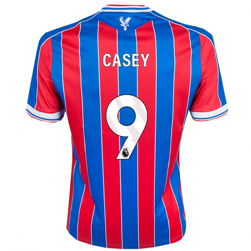 Danxen Niño Camiseta Ben Casey #9 Azul Rojo Blanco 1ª Equipación 2025/26 La Camisa