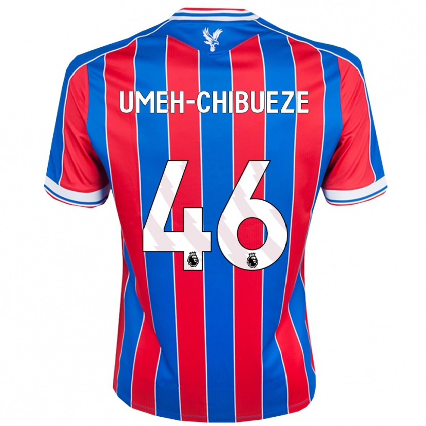 Danxen Niño Camiseta Franco Umeh-Chibueze #46 Azul Rojo Blanco 1ª Equipación 2025/26 La Camisa