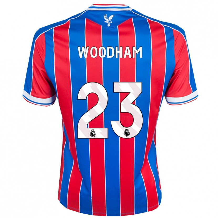 Danxen Niño Camiseta Lily Woodham #23 Azul Rojo Blanco 1ª Equipación 2025/26 La Camisa