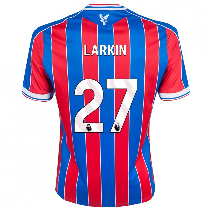 Danxen Niño Camiseta Abbie Larkin #27 Azul Rojo Blanco 1ª Equipación 2025/26 La Camisa
