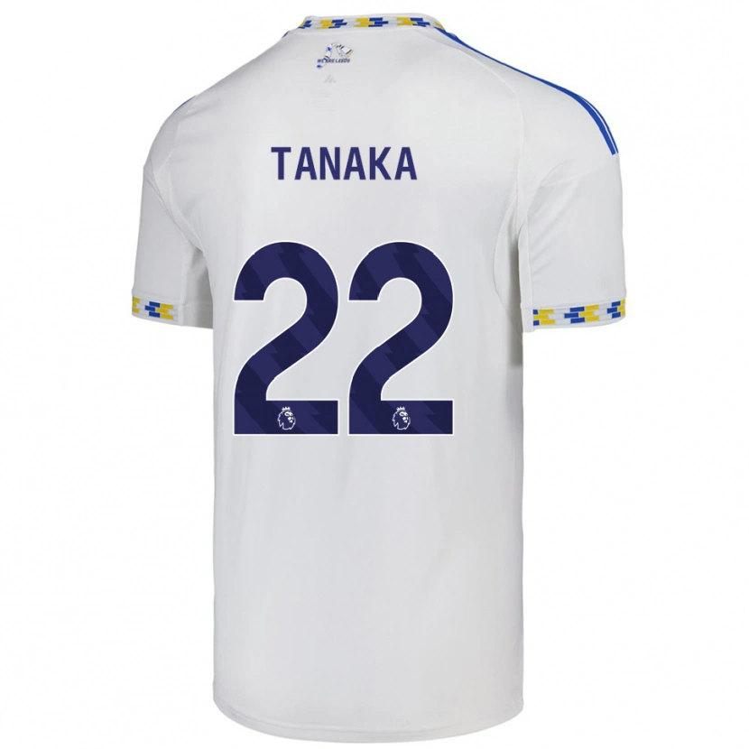 Danxen Niño Camiseta Ao Tanaka #22 Blanco Azul 1ª Equipación 2025/26 La Camisa
