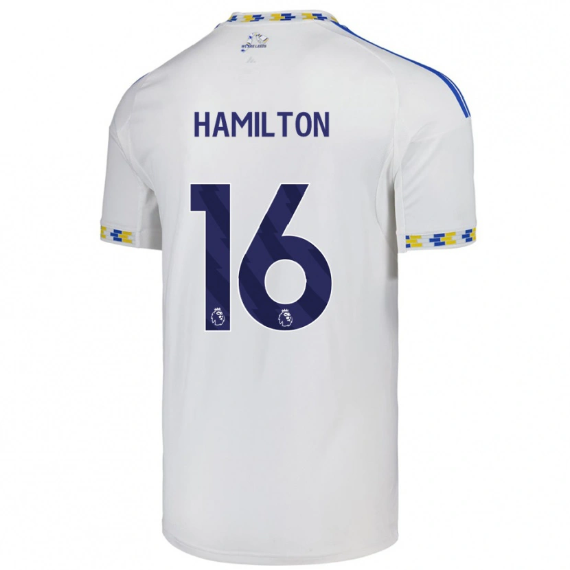 Danxen Niño Camiseta Joshua Hamilton #16 Blanco Azul 1ª Equipación 2025/26 La Camisa