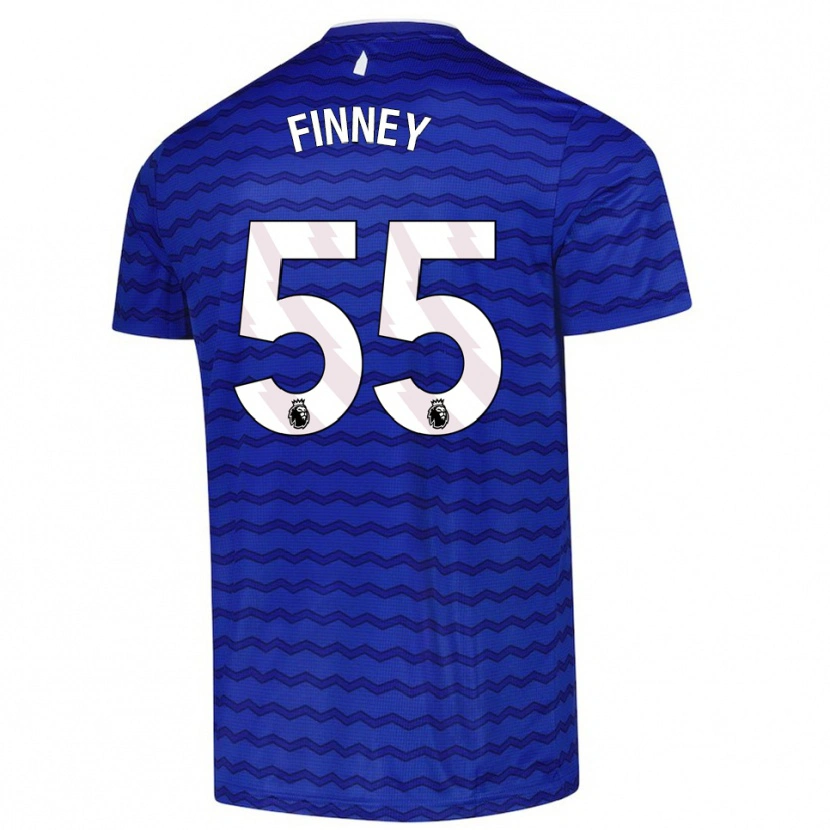 Danxen Niño Camiseta George Finney #55 Azul Marino 1ª Equipación 2025/26 La Camisa