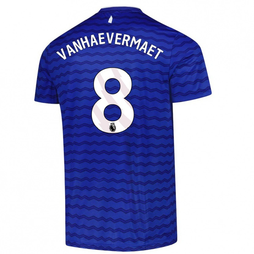 Danxen Niño Camiseta Justine Vanhaevermaet #8 Azul Marino 1ª Equipación 2025/26 La Camisa