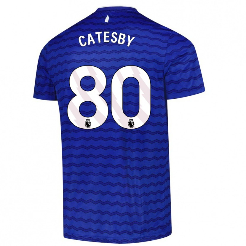 Danxen Niño Camiseta Joel Catesby #80 Azul Marino 1ª Equipación 2025/26 La Camisa