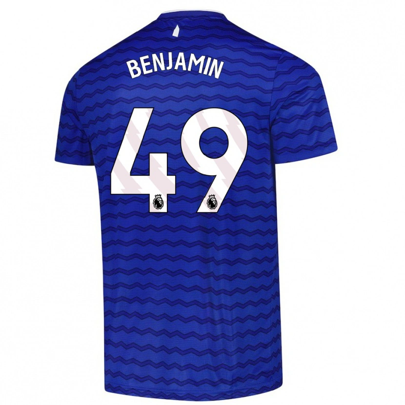 Danxen Niño Camiseta Omari Benjamin #49 Azul Marino 1ª Equipación 2025/26 La Camisa