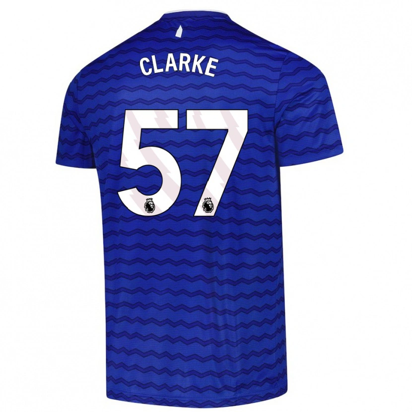 Danxen Niño Camiseta Justin Clarke #57 Azul Marino 1ª Equipación 2025/26 La Camisa